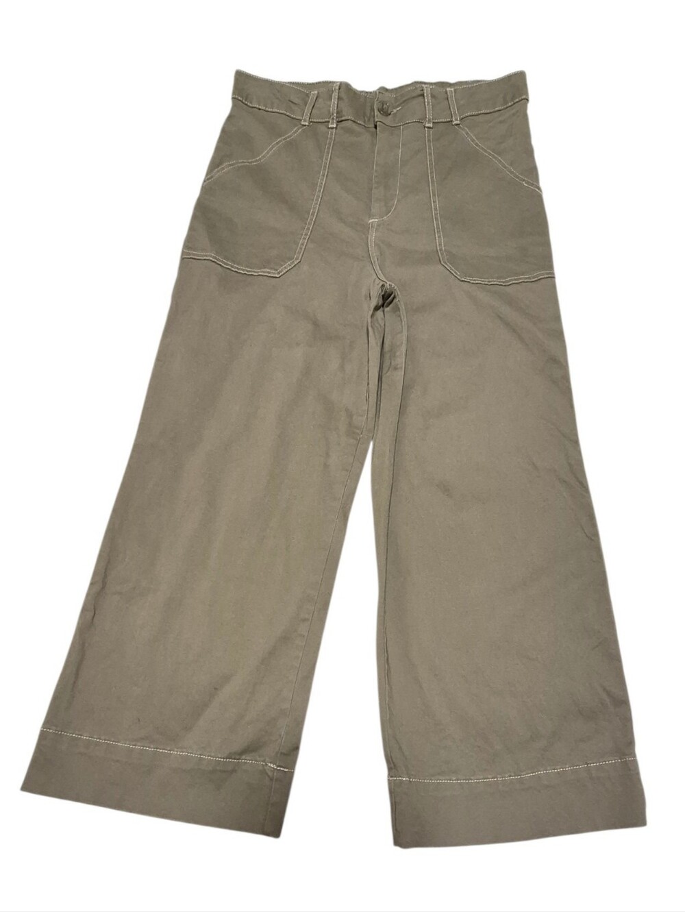 Bagatelle Olive Green Wide Leg Pants - Size 12